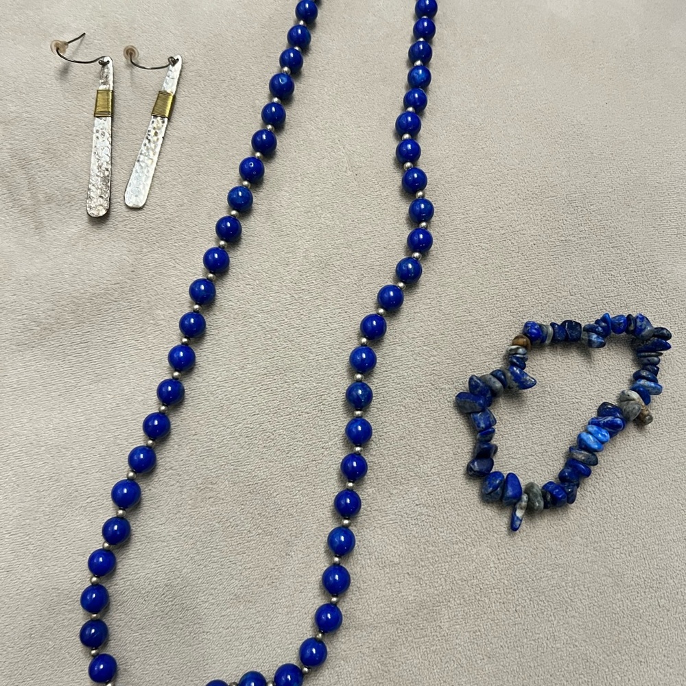 Lapis Lazuli jewelry set